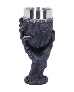 Baphomet Trinkkelch Mit Greifhand -Karneval Universe baphomet kelch mit greifender hand baphomets grasp goblet gothic deko 39511 03