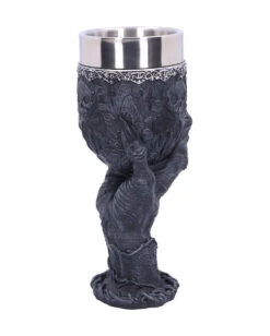 Baphomet Trinkkelch Mit Greifhand -Karneval Universe baphomet kelch mit greifender hand baphomets grasp goblet gothic deko 39511 04