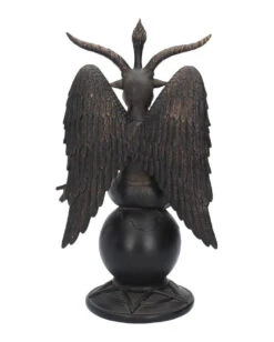 Baphomet Antik Figur Mit Ornamente -Karneval Universe baphomet mit pentagram antik figur bapohmet antique figurine gothic deco 39516 04