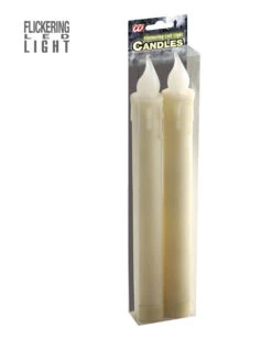 LED Tropfkerzen Set Beige 5 LED Tropfkerzen Set Beige -Karneval Universe beige led kerzen als deko led flackering candels halloween deko 38680 03 1