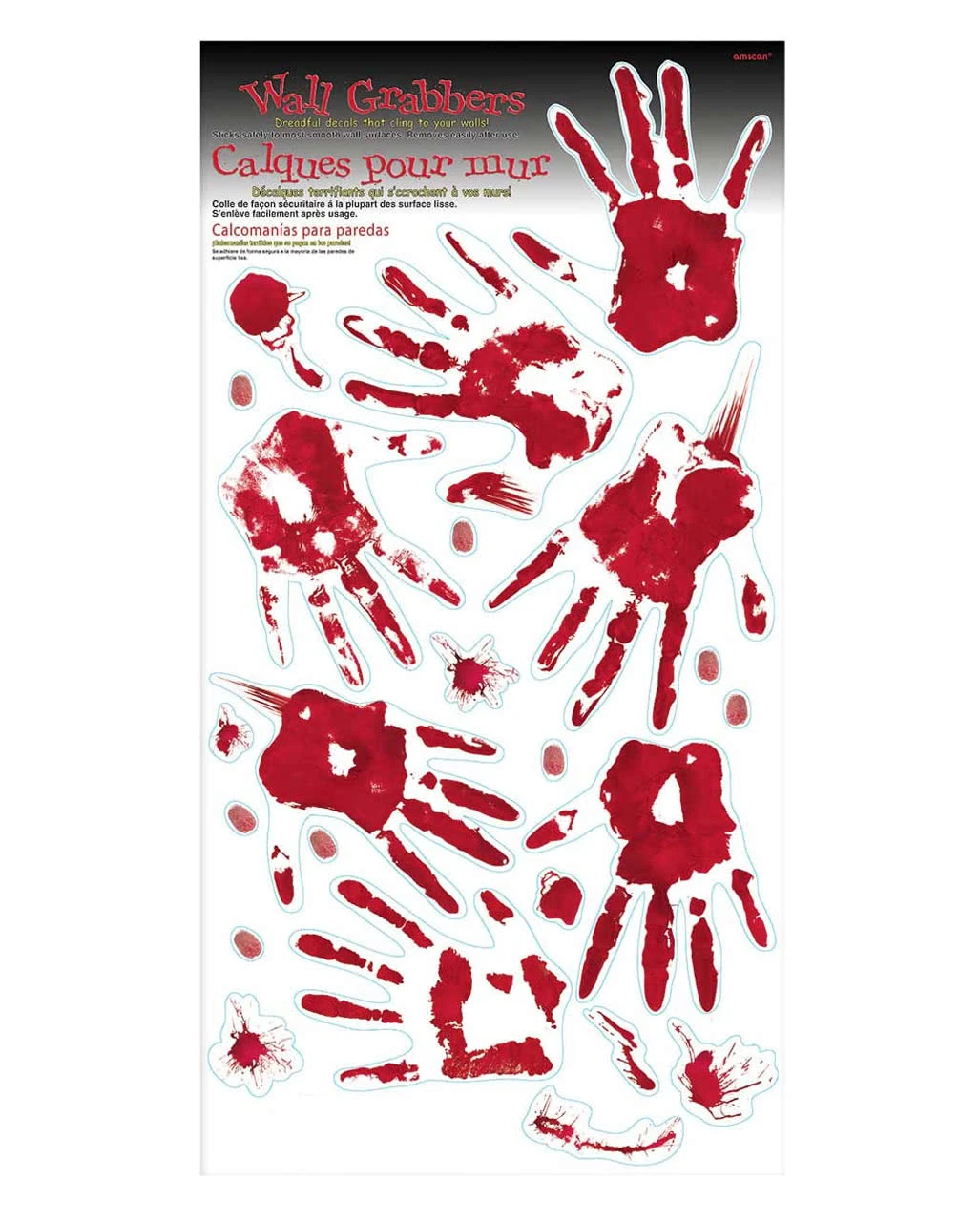 Blutspritzer Wanddeko 23-tlg. 1 Blutspritzer Wanddeko 23-tlg.