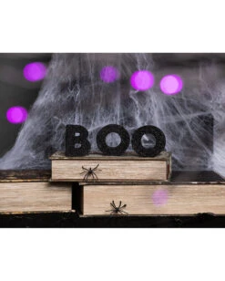 Schwarze Glitzer Holz Deko Boo 5 Schwarze Glitzer Holz Deko Boo -Karneval Universe boo glitzer standdeko glitter boo block decor buchstaben aufsteller halloween 53043 3
