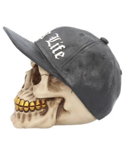 Gangster Totenschädel "Thug Life" 15,8cm 8 Gangster Totenschädel "Thug Life" 15,8cm -Karneval Universe gangster totenkopf gangster totenschaedel gangster skull skull with gold teeth 53388 03