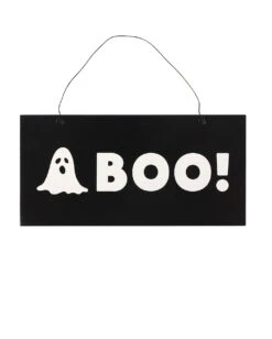 Weißer Geist & BOO Hängeschild