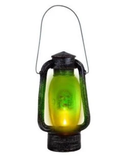 Grubenleuchte Mit Totenkopf & Licht 24cm