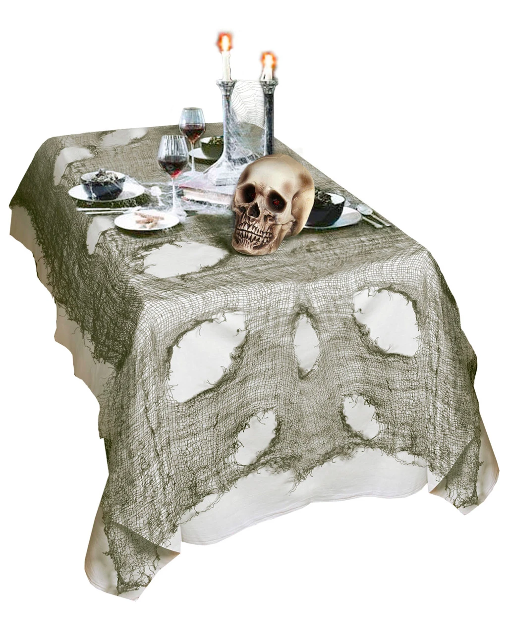 Halloween Lumpenstoff Grün 1 Halloween Lumpenstoff Grün