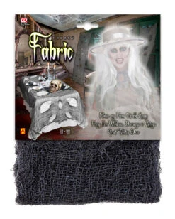 Halloween Lumpenstoff Schwarz -Karneval Universe halloween fetzenstoff schwarz halloween lumpenstoff halloween deko halloween cheesecloth black 38679 03