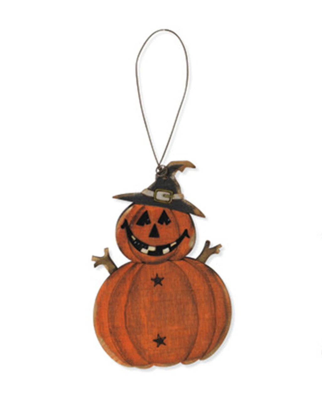 Holz Ornament Halloween Kürbis 8cm 1 Holz Ornament Halloween Kürbis 8cm