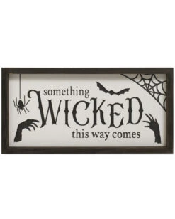 "Something Wicked This Way Comes" Halloween Wandbild 40cm
