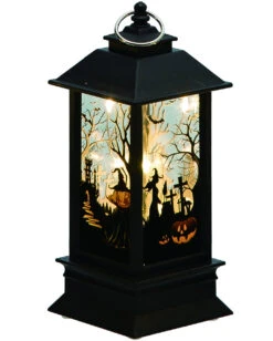 Hexen & Kürbis Halloween Schatten Laterne