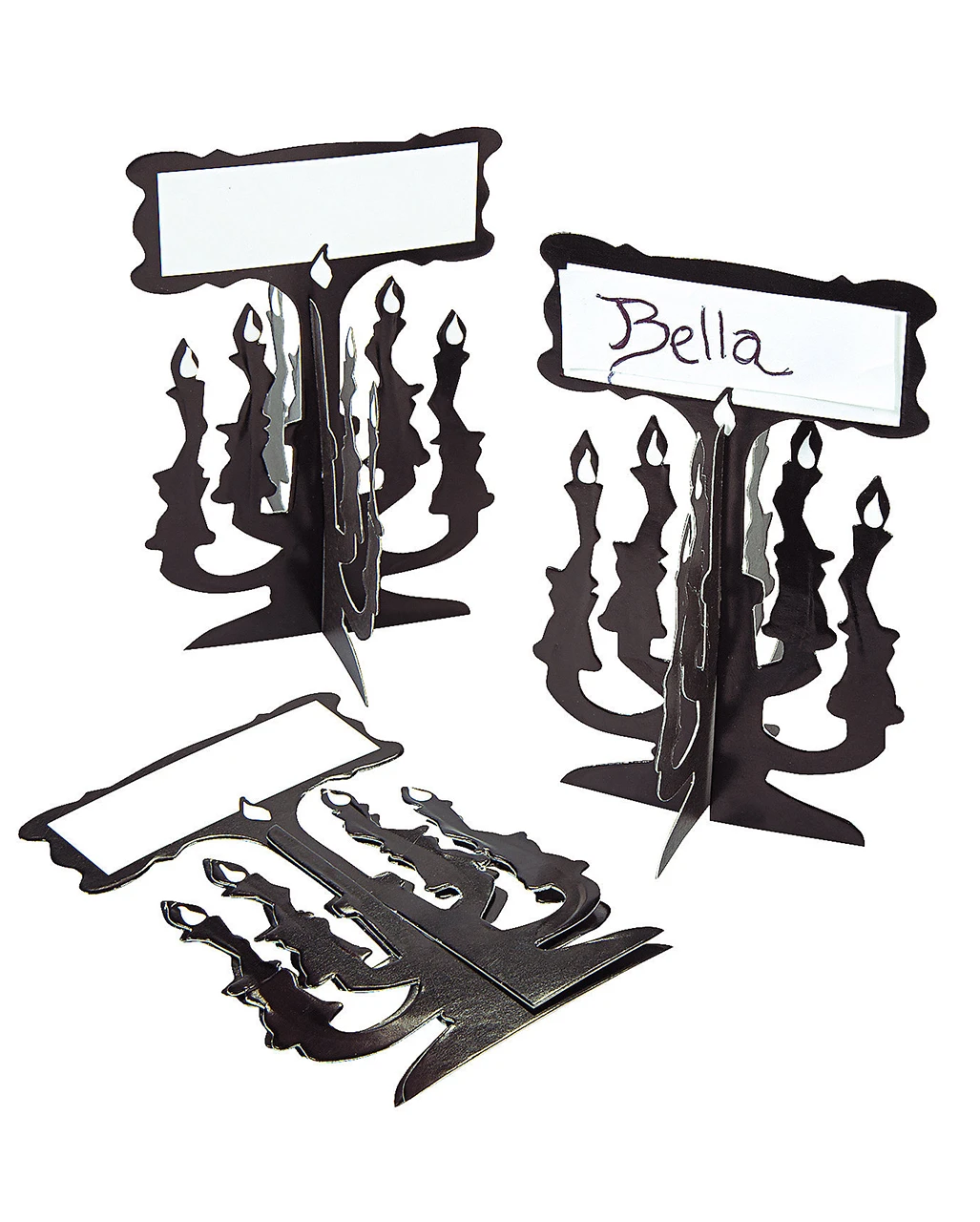 Halloween Platzkarten Im Kerzenleuchter Design 12 St. 1 Halloween Platzkarten Im Kerzenleuchter Design 12 St.