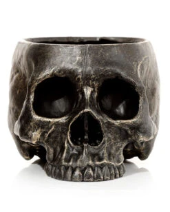 Marmorierter Gothic Totenschädel Pflanzentopf -Karneval Universe marmorierter gothic totenkopf pflanzenschale gothic totenschaedel pflanzenschale gothic skull plant pot 54615 03