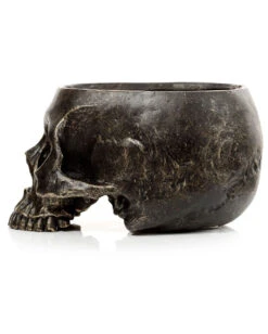 Marmorierter Gothic Totenschädel Pflanzentopf -Karneval Universe marmorierter gothic totenkopf pflanzenschale gothic totenschaedel pflanzenschale gothic skull plant pot 54615 04