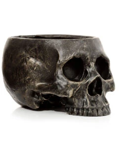 Marmorierter Gothic Totenschädel Pflanzentopf -Karneval Universe marmorierter gothic totenkopf pflanzenschale gothic totenschaedel pflanzenschale gothic skull plant pot 54615 06