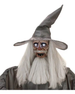 Mittelalterlicher Zauberer Halloween Animatronic 190cm -Karneval Universe mittelalterlicher magier halloween animatronic medieval wizard halloween animatronic halloween dekoration 53778 03