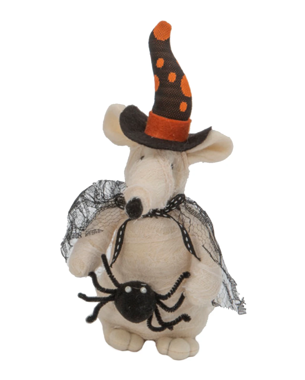 Halloween Plüsch Maus Mit Spinne 23cm 1 Halloween Plüsch Maus Mit Spinne 23cm