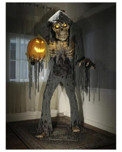 Neue Veröffentlichungen 11 Großer Jack Reaper Mit Sprechendem Kürbis Halloween Animatronic