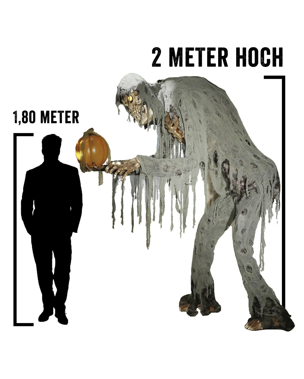 Großer Jack Reaper Mit Sprechendem Kürbis Halloween Animatronic 4 Großer Jack Reaper Mit Sprechendem Kürbis Halloween Animatronic – Bild 4