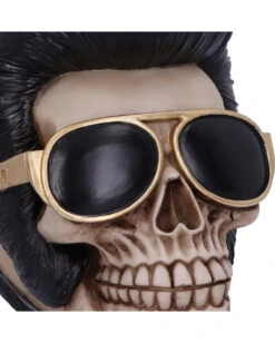 Rock 'n' Roll Totenschädel 17cm -Karneval Universe rock n roll totenkopf rock n roll totenschaedel rock n roll skull rockabilly wohnaccessoire 53392 05