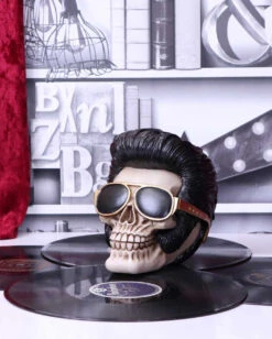 Rock 'n' Roll Totenschädel 17cm -Karneval Universe rock n roll totenkopf rock n roll totenschaedel rock n roll skull rockabilly wohnaccessoire 53392 07