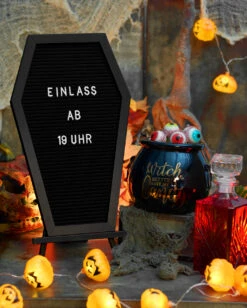 Sarg Buchstabentafel -Karneval Universe sarg buchstabentafel coffin letterboard halloween und gothic deko 51485 2
