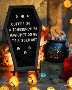Sarg Buchstabentafel -Karneval Universe sarg buchstabentafel coffin letterboard halloween und gothic deko 51485 3