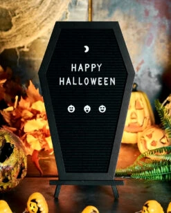 Sarg Buchstabentafel -Karneval Universe sarg buchstabentafel coffin letterboard halloween und gothic deko 51485 5