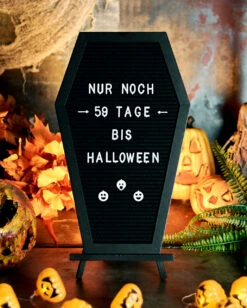 Sarg Buchstabentafel -Karneval Universe sarg buchstabentafel coffin letterboard halloween und gothic deko 51485 6