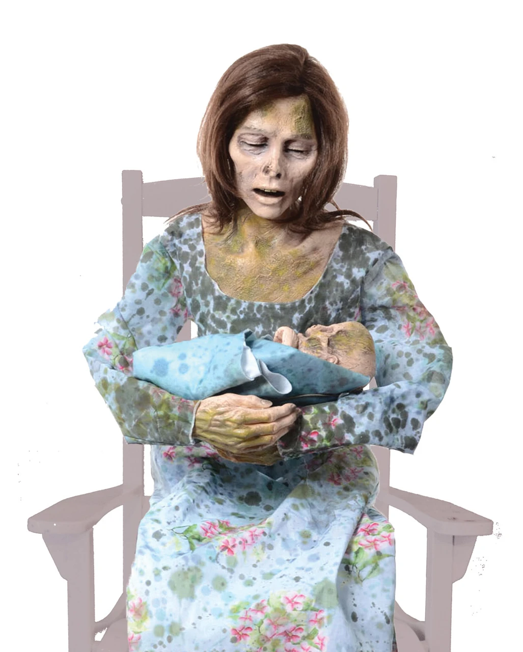 Zombie Mama & Baby Halloween Animatronic Mit Sound 2 Zombie Mama & Baby Halloween Animatronic Mit Sound – Bild 2
